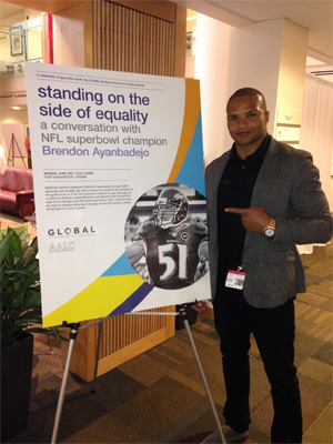 Brendon Ayanbadejo Johnson and Johnson